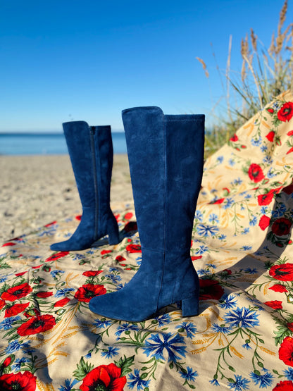 Blue Suede Boots