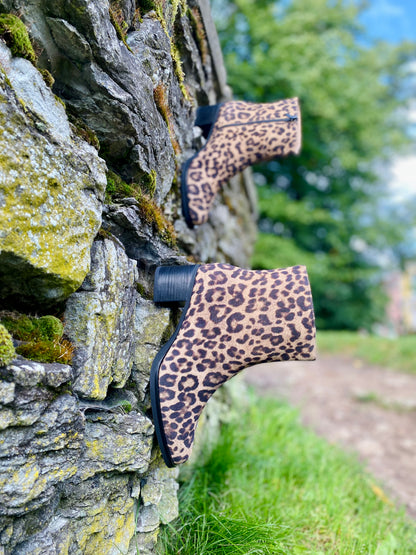 Leopard Ankle Boots