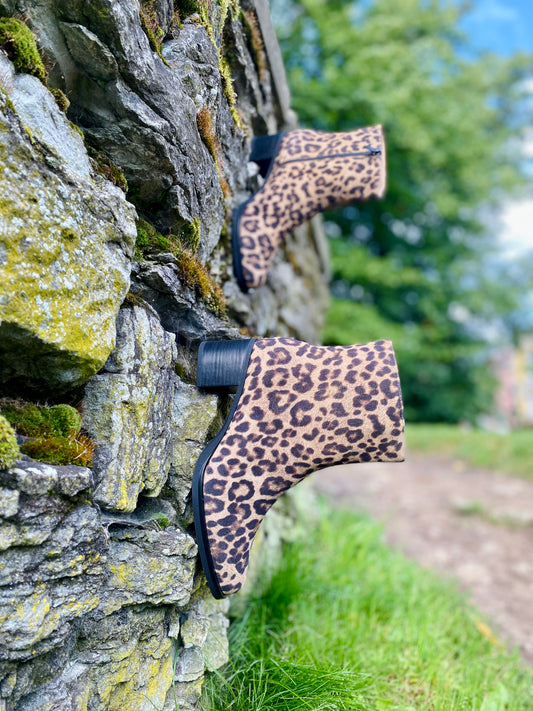 Leopard Ankle Boots